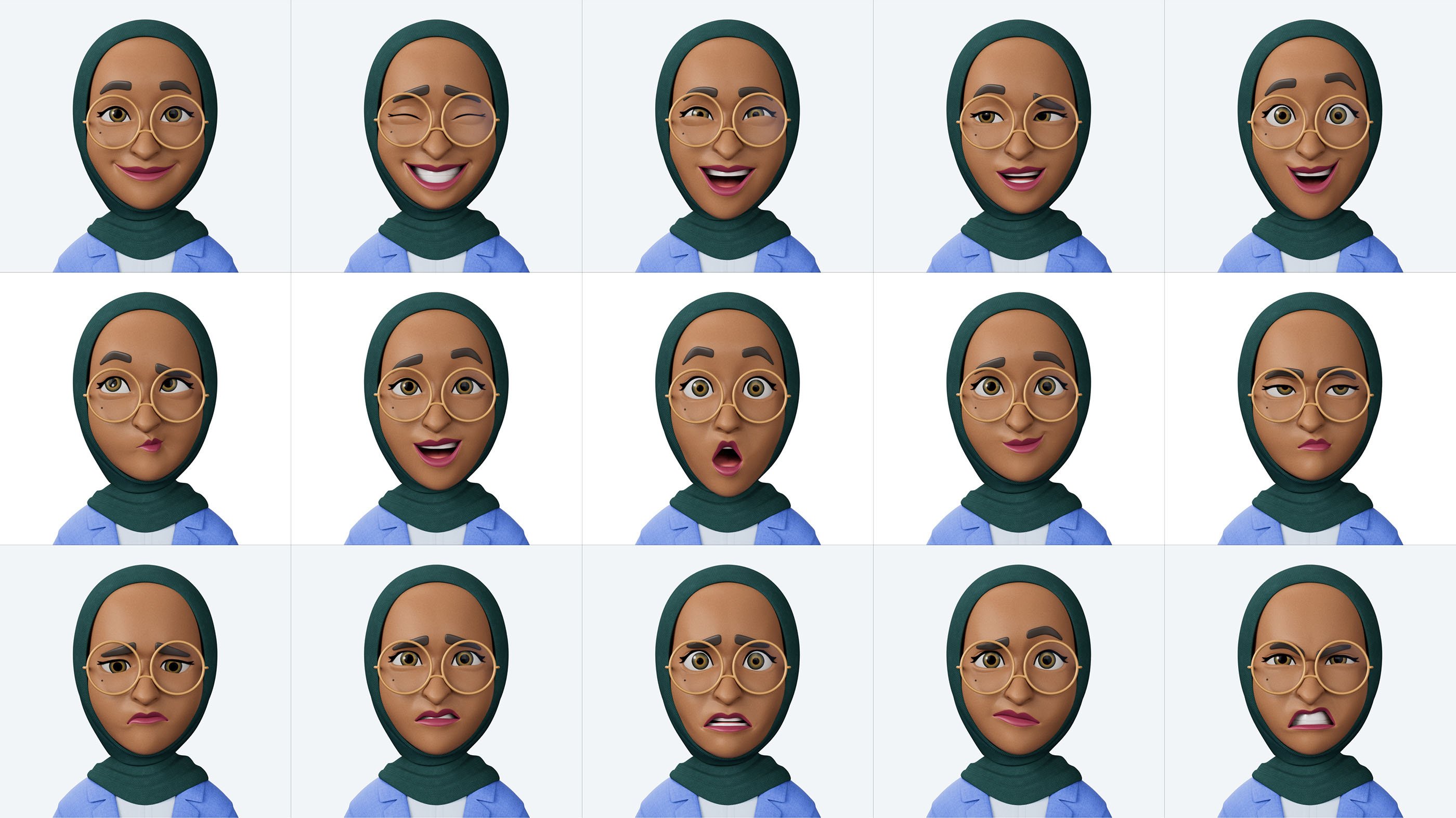 Characters expression sheet