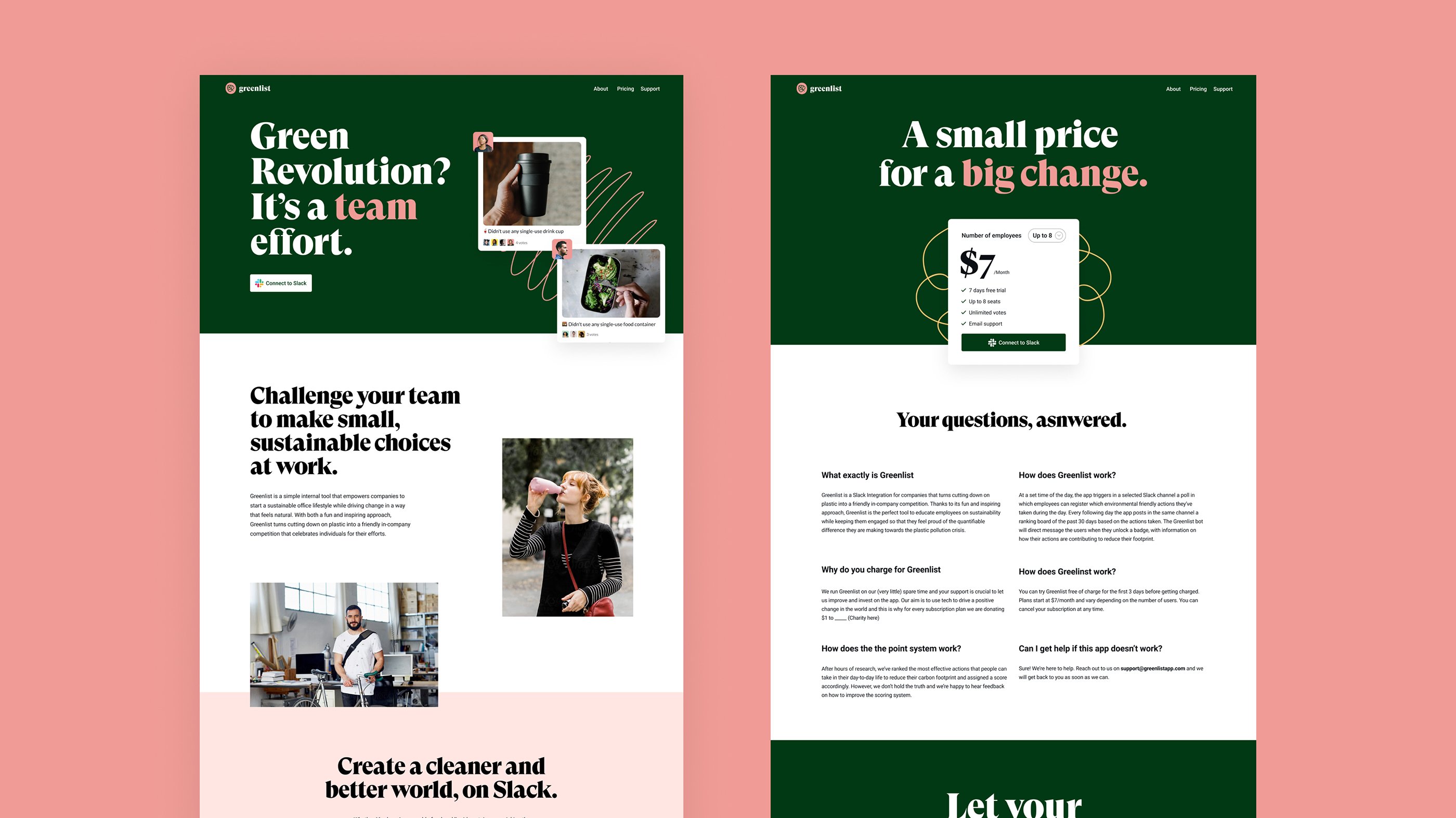 Greenlist Landing Page