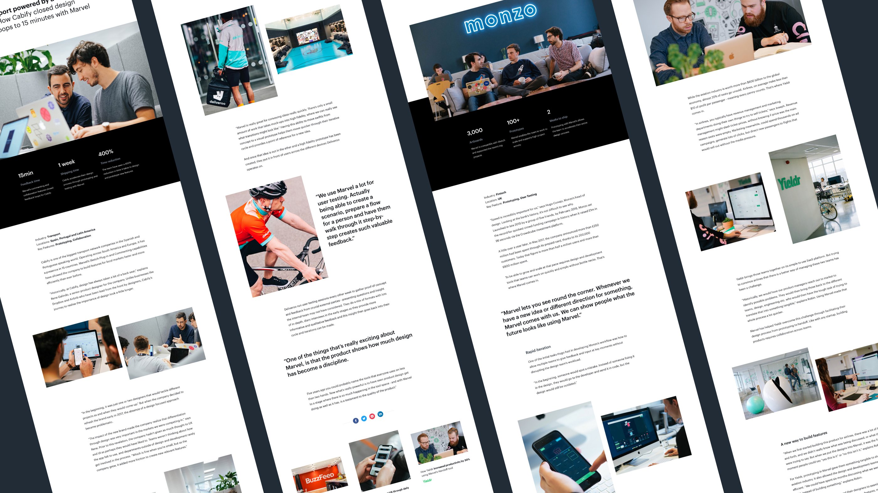 Marvel Case Studies Landing