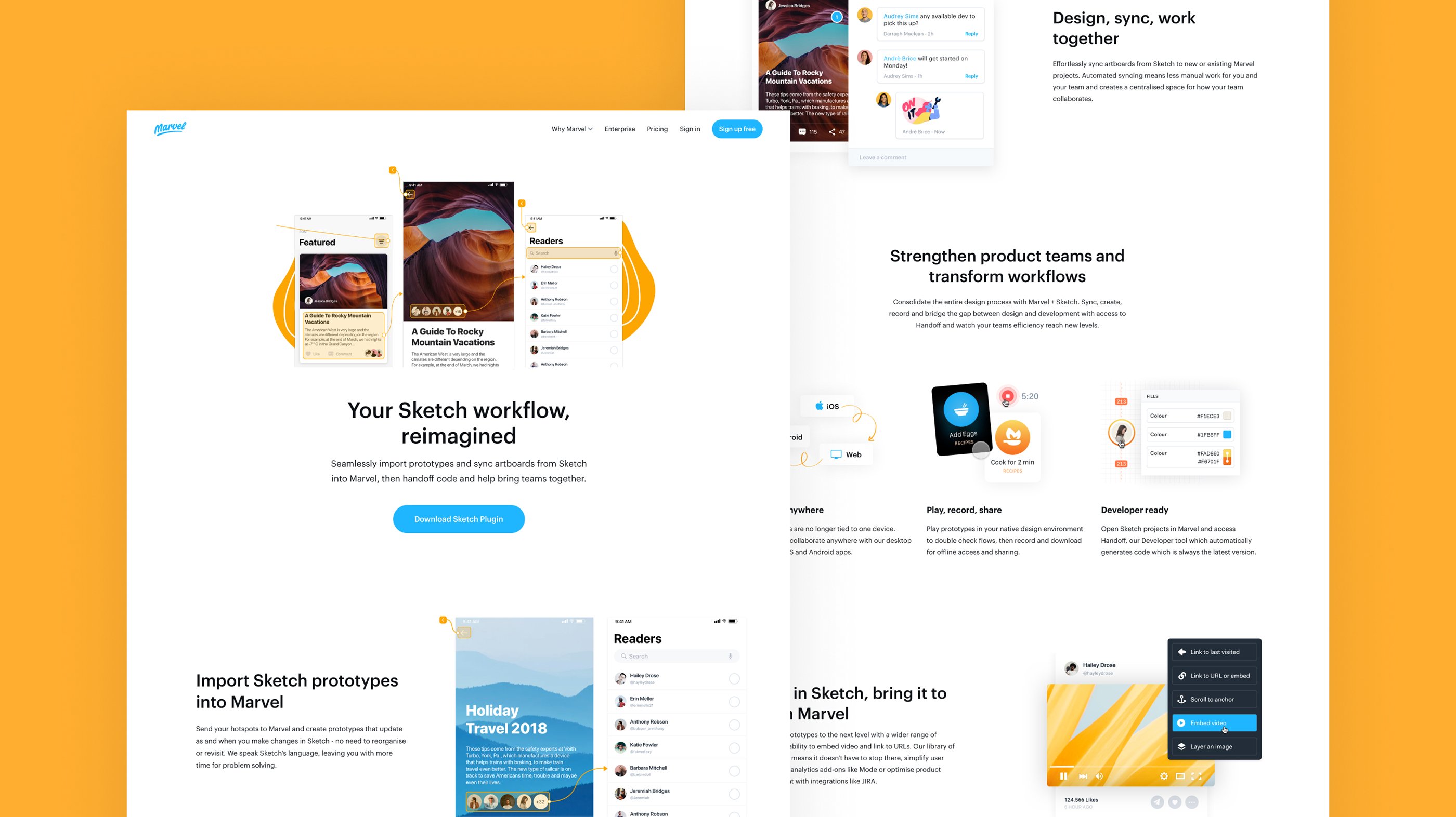 Marvel+Sketch Integration
