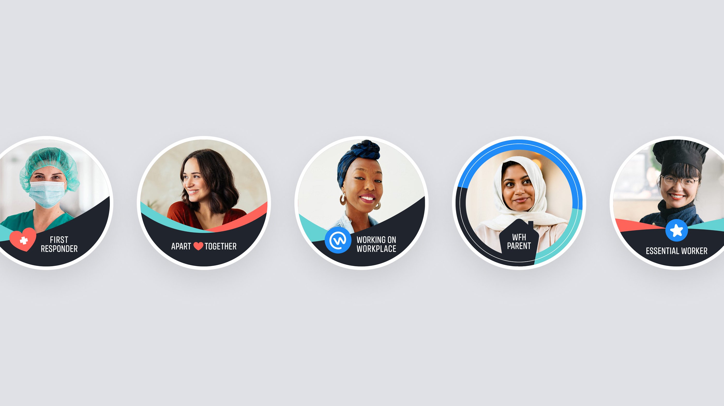 Covid Response profile frames